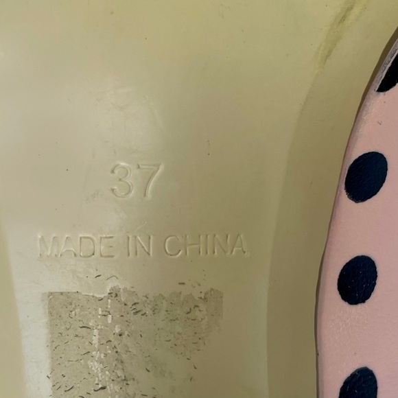 Office London Polka Dot Pin-Up Pumps -Size 7- 50s Retro Glam Coquette high heels - Picture 12 of 16